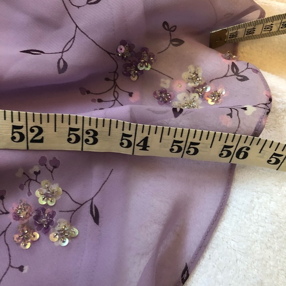 Bob Mackie Beaded Vintage 90s Purple Maxi Dress - Picture 9 of 9